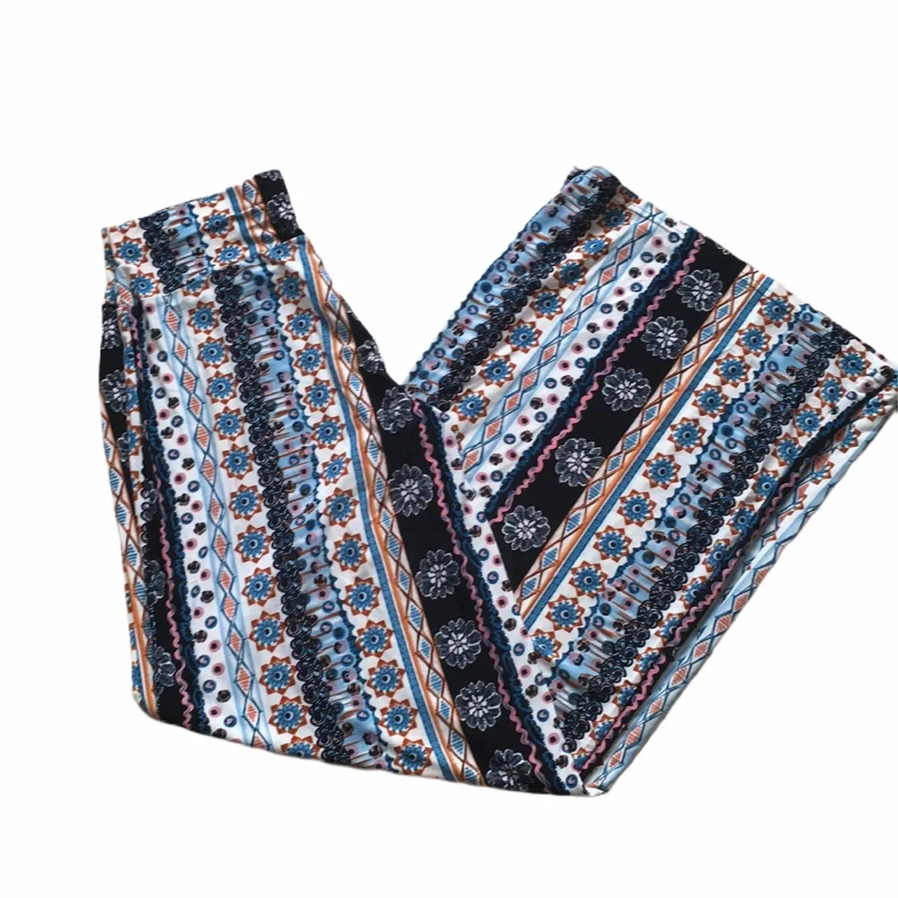 Shosho 🛍️ Capri Pants Blue & Pink Sz Various - Picture 1 of 12